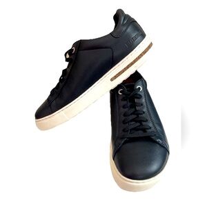 Birkenstock Bend Low Natural Leather Sneaker Black Leather EU 38 Us 7 Comfort